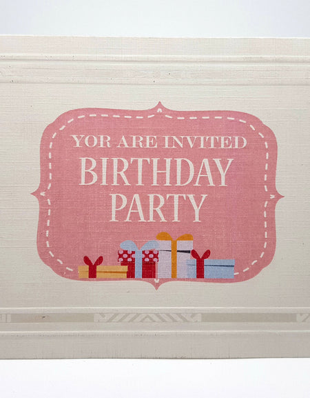 Panache 823 GBP Birthday Invitation