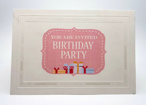 Load image into Gallery viewer, Panache 823 GBP Birthday Invitation
