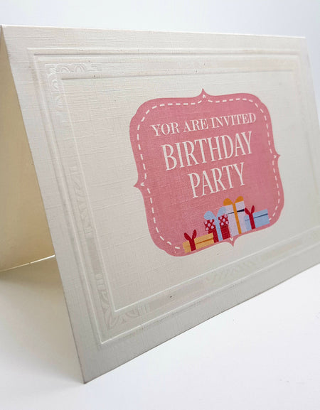 Panache 823 GBP Birthday Invitation