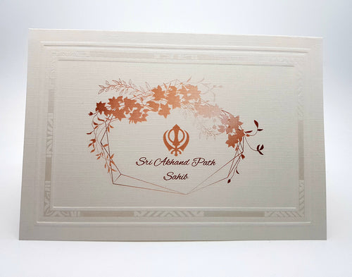 Load image into Gallery viewer, Panache 823 Floral Akhand Path Invitation
