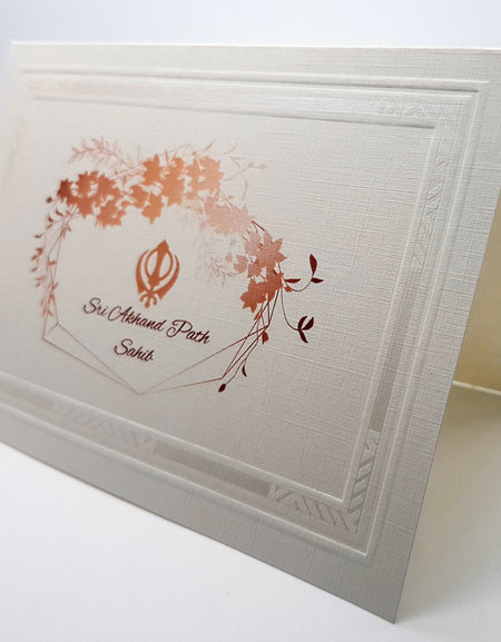 Panache 823 Floral Akhand Path Invitation