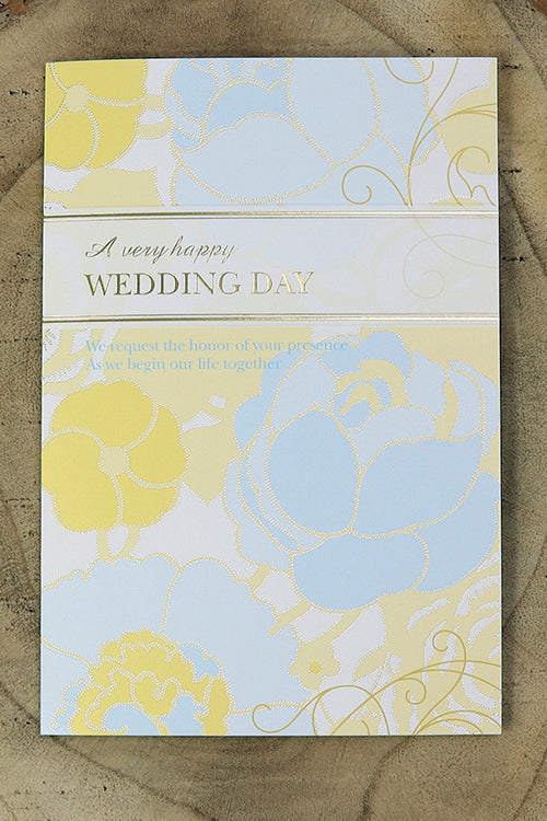 Load image into Gallery viewer, Pastel watercolour flowers Wedding Day Invitations 8551
