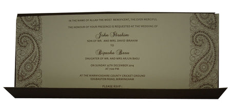 WD 4443 Pocket Invitation with matching card envelope