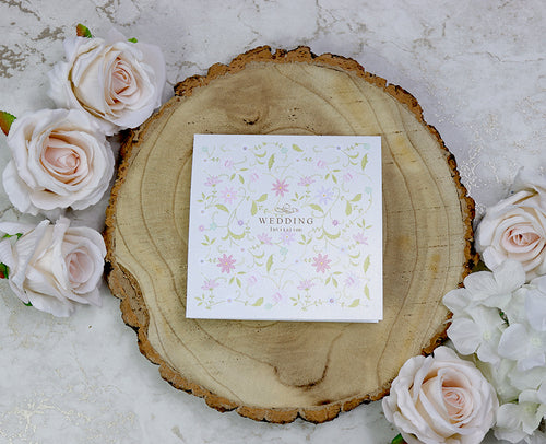 Load image into Gallery viewer, Pink and green Floral vine wall design wedding invitation card 9102
