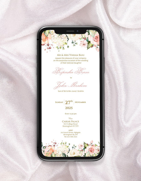 Floral Paperless Digital Invitation 985