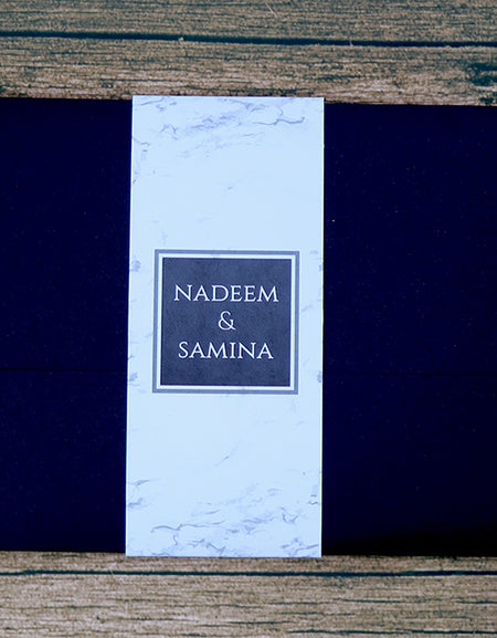 PCM Black Pocket Invitation