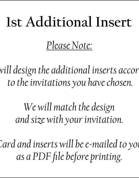 A6 1st Additional Insert