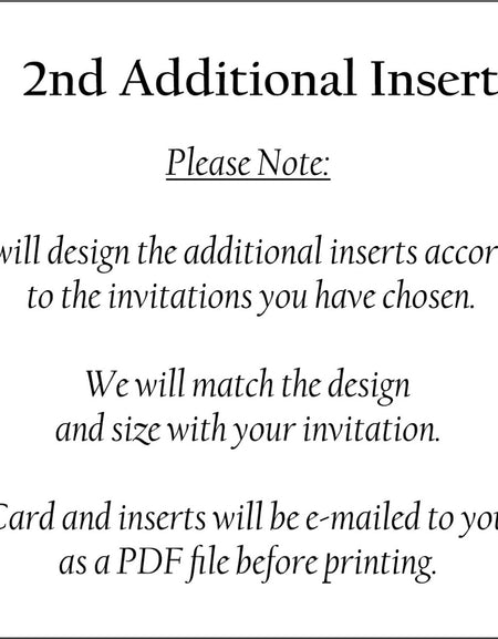 A6 2nd Additional Insert