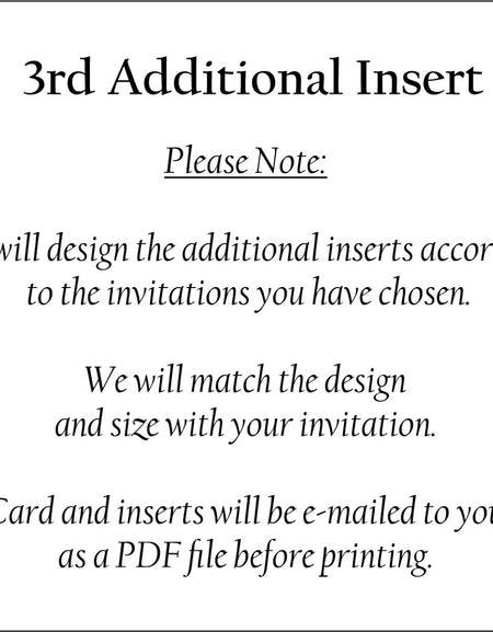 A6 3rd Additional Insert