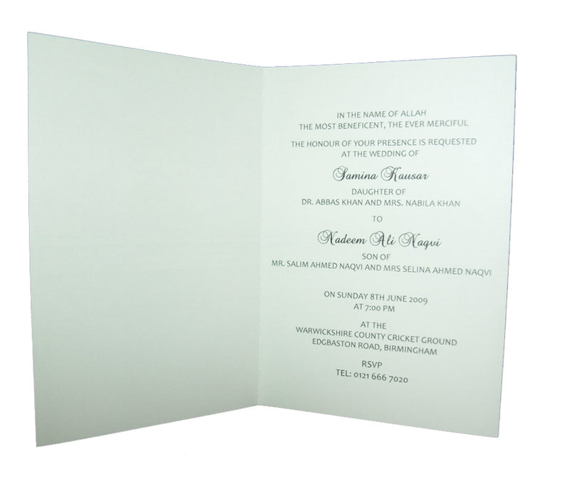 Budget range Peach and Turqouise Foiled Cheap Invitation ABC 653