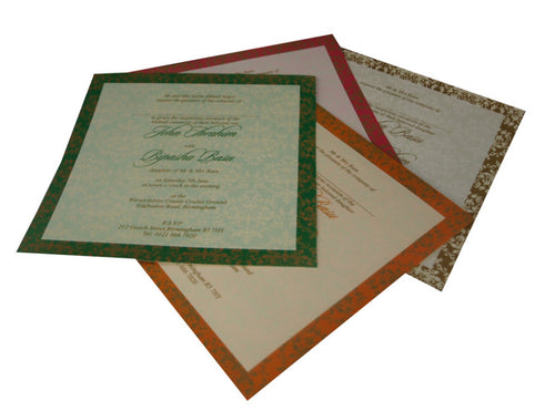 Load image into Gallery viewer, Personalised Pocket Traditional Indian wedding Invitation Card ABC 803
