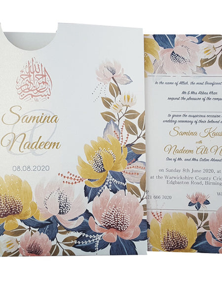 ABC 851 Muslim Personalised Pocket Invitation