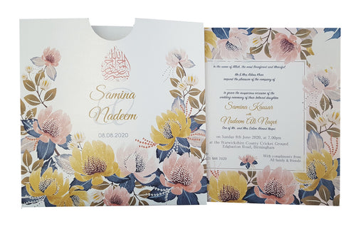 Load image into Gallery viewer, ABC 851 Muslim Personalised Pocket Invitation

