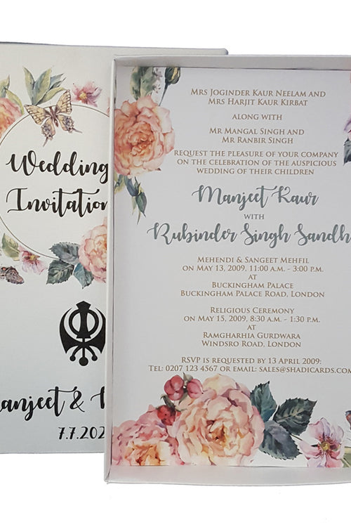 Load image into Gallery viewer, ABC 861 Sikh Personalised Box Invitation
