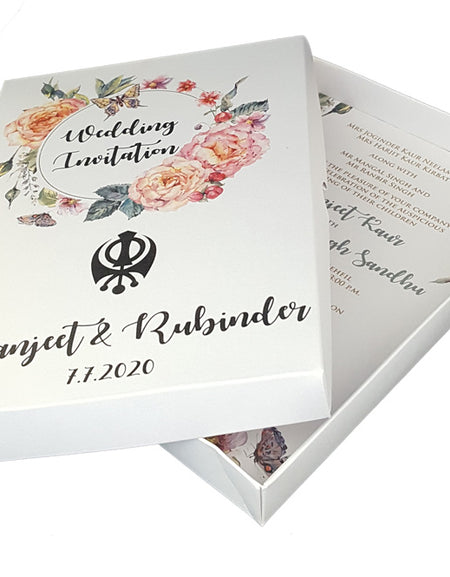 ABC 861 Sikh Personalised Box Invitation