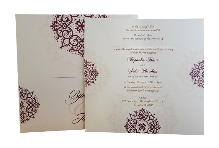 ABC 874 Personalised Invitation