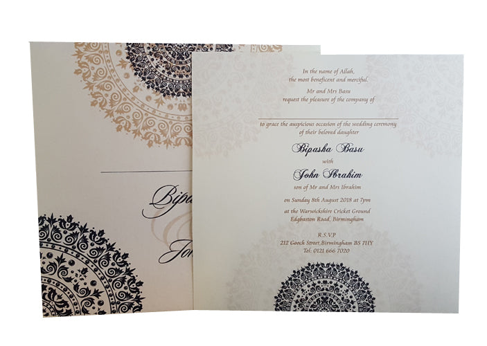 Elegant Arabesque Invitation ABC 875