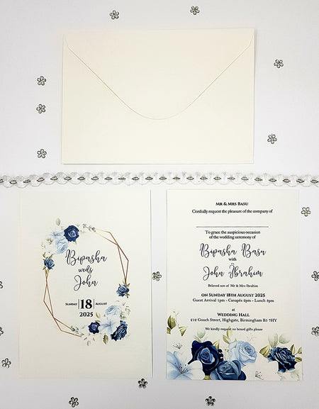 ABC 1052 Floral A5 Invitation