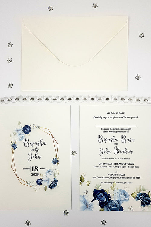 Load image into Gallery viewer, ABC 1052 Floral A5 Invitation
