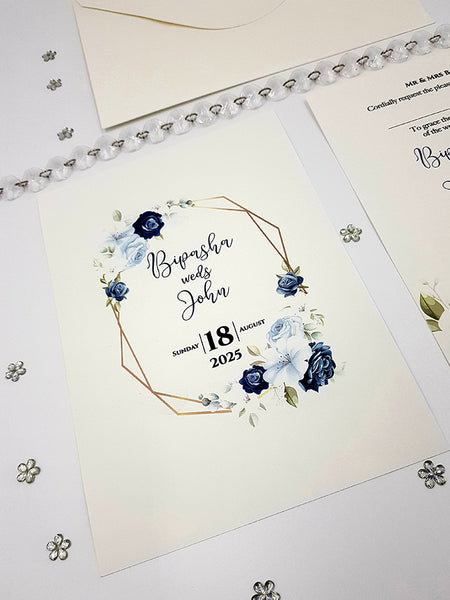 ABC 1052 Floral A5 Invitation