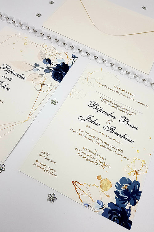 Load image into Gallery viewer, ABC 1056 Floral A5 Invitation

