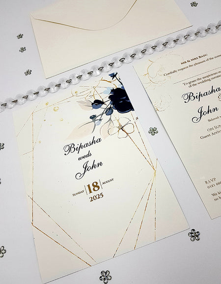 ABC 1056 Floral A5 Invitation