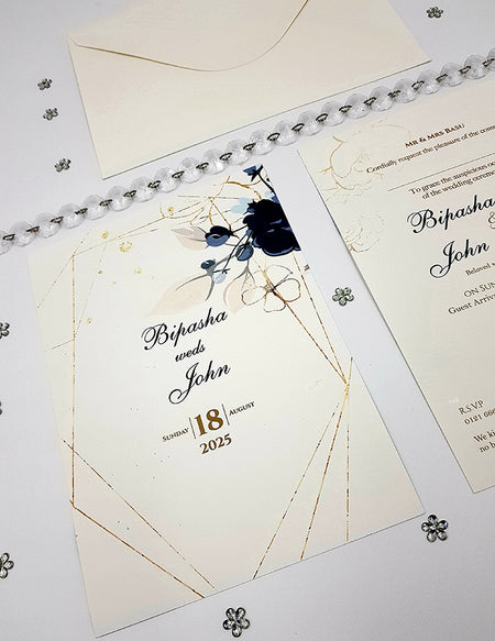ABC 1056 Floral A5 Invitation