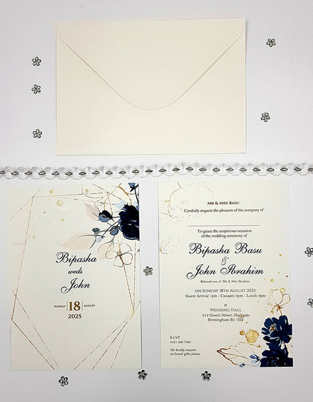 ABC 1056 Floral A5 Invitation