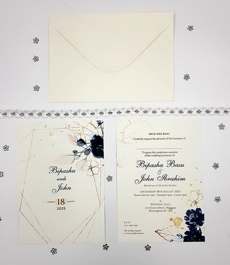 ABC 1056 Floral A5 Invitation