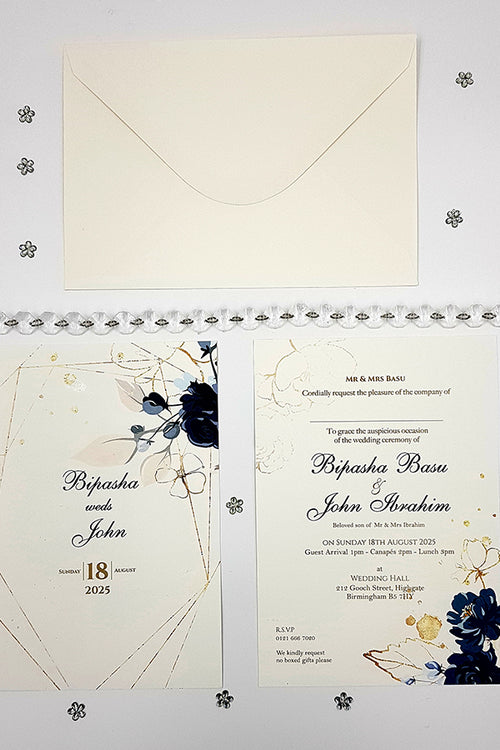 Load image into Gallery viewer, ABC 1056 Floral A5 Invitation
