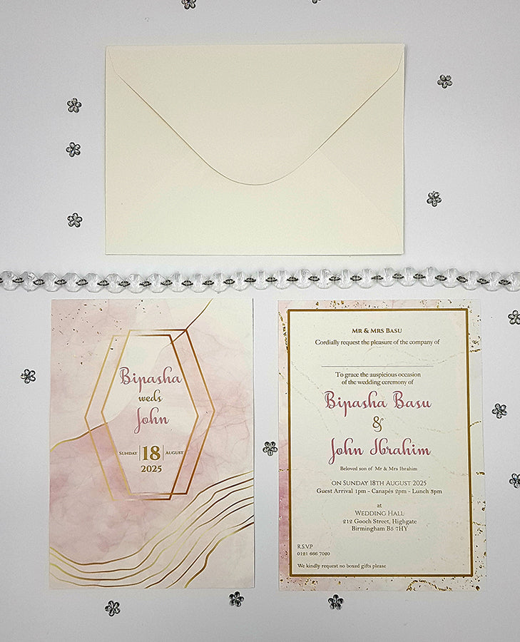 ABC 1060 A5 Printed Invitation