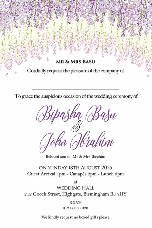 Load image into Gallery viewer, ABC 1069 caricature Floral A5 Invitation
