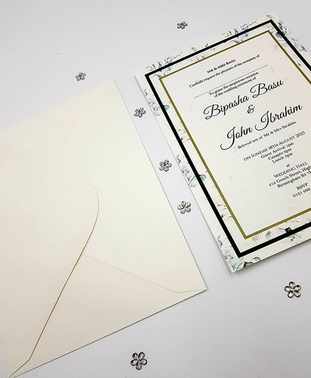 ABC 1112 Floral A5 Invitation