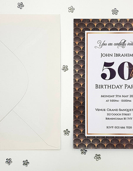 ABC 1121 A5 Birthday Invitation