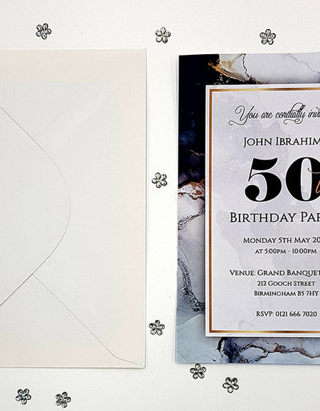 ABC 1123 A5 Birthday Invitation
