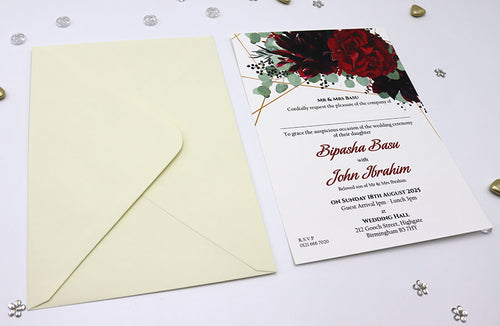 Load image into Gallery viewer, ABC 1145 Floral A5 Invitation
