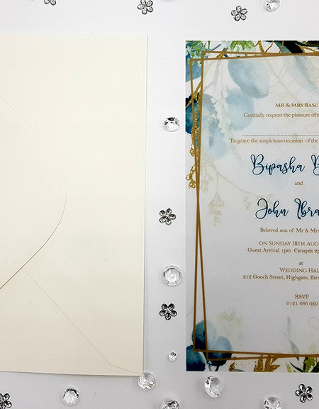 ABC 1154 A5 Translucent  Vellum Invitation