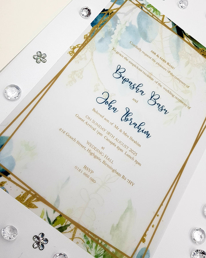 ABC 1154 A5 Translucent  Vellum Invitation