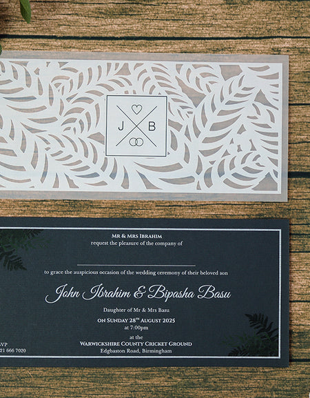 DL 1188 Vellum Wedding Invitation