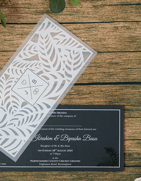 DL 1188 Vellum Wedding Invitation