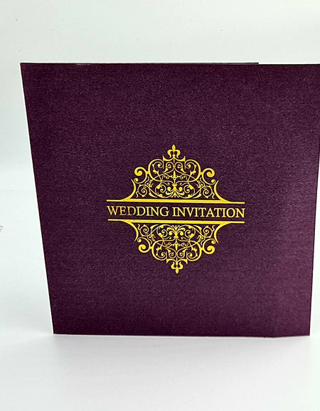 ABC 2003 Mauve Wedding Invitation