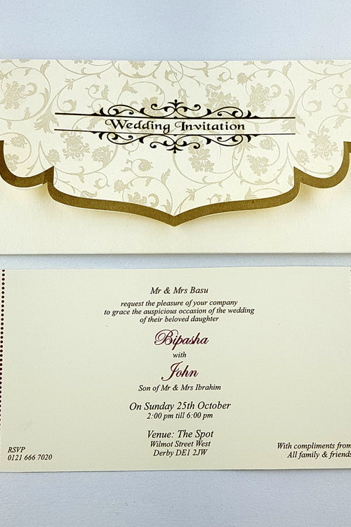 Load image into Gallery viewer, ABC 597 WI Pocket Wedding Invitation
