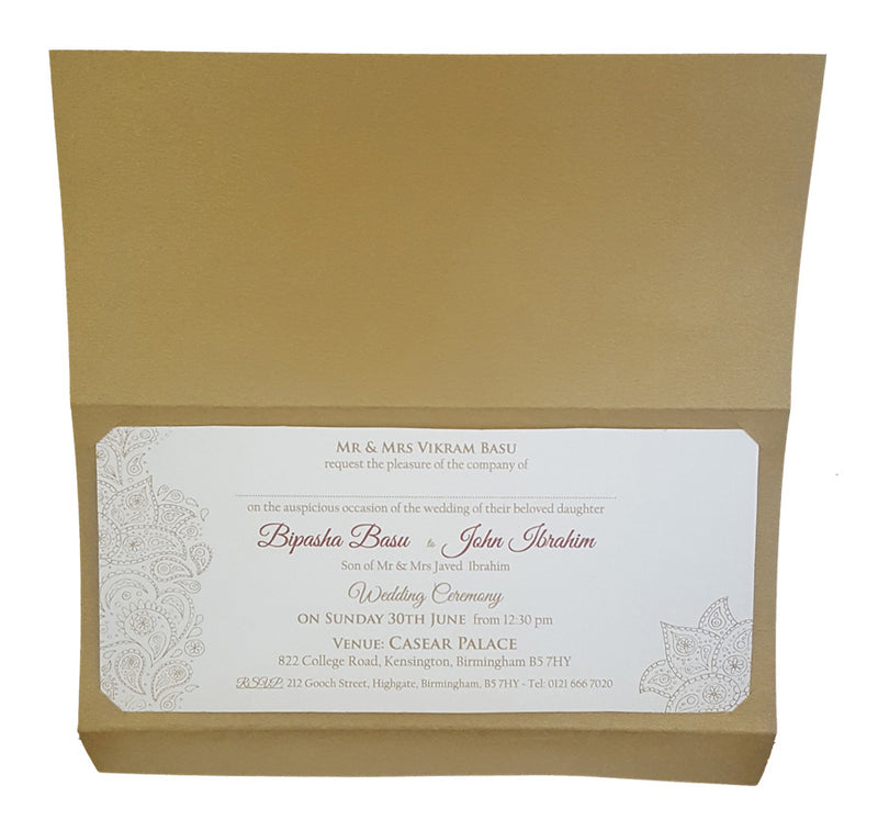 ABC 845 Personalised Invitation