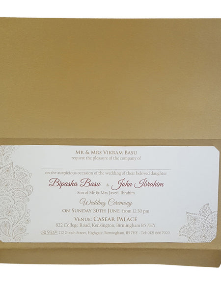 ABC 845 Personalised Invitation