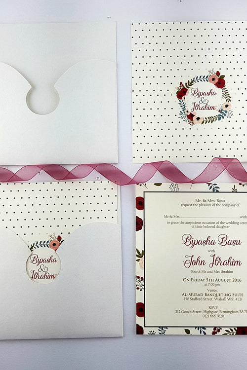 Load image into Gallery viewer, Spotty Poppy Invitation ABC 963
