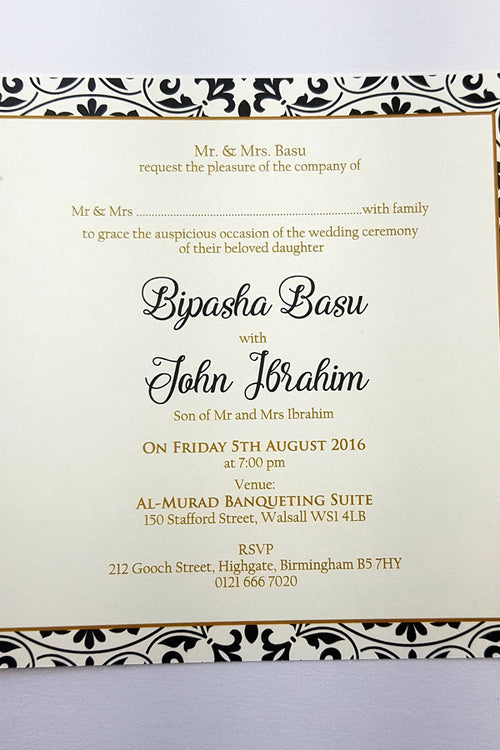 Load image into Gallery viewer, Eccentric Yellow Pocket Invitation ABC 964
