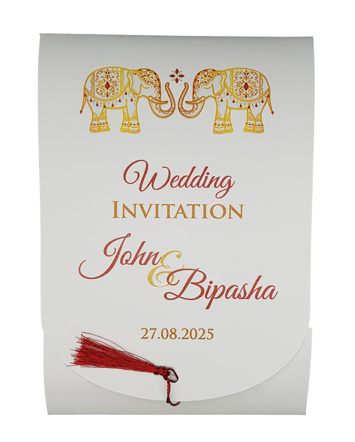 ABC 903 PERSONALISED WEDDING INVITATION