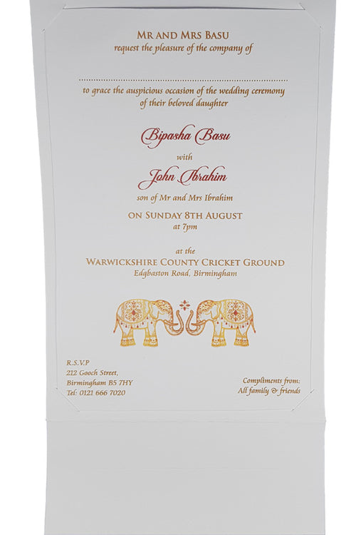 Load image into Gallery viewer, ABC 903 PERSONALISED WEDDING INVITATION

