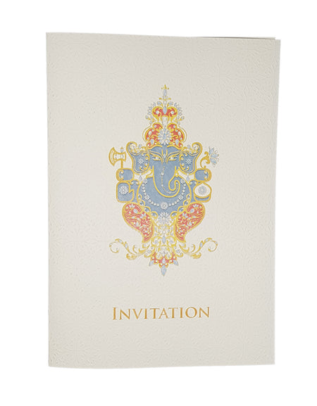 Colored Ganesh Invitation