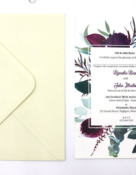 ABC 1149 Floral A5 Invitation